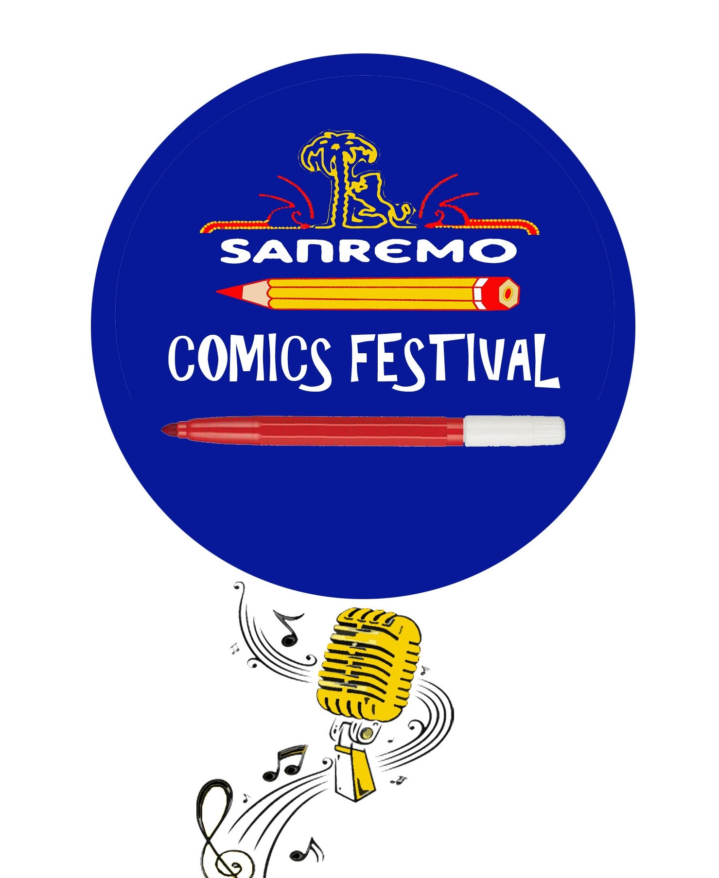 Logo sanremo comics festival 2022